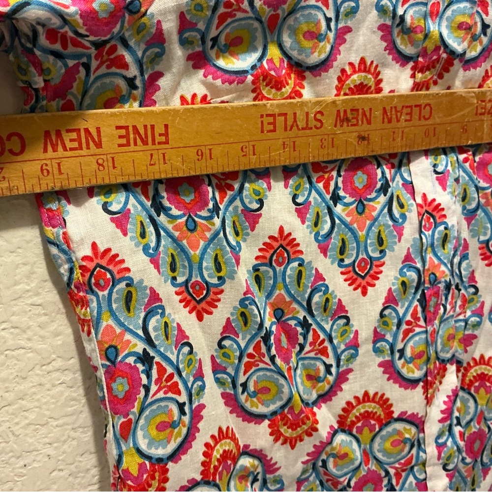 Boden Multicolor Patterned Button Down Shirt 100%… - image 5